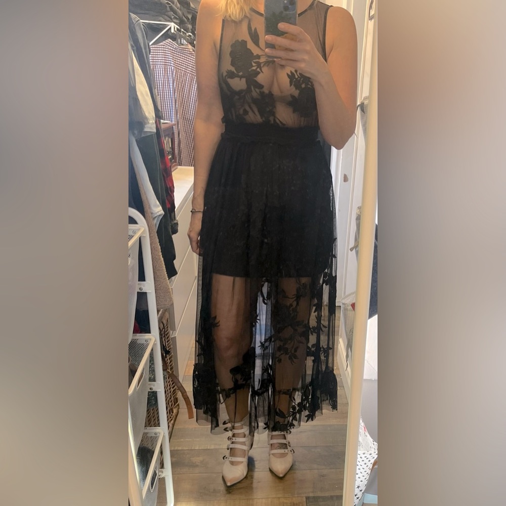 Anthropologie Sheer dress/cover up